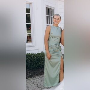 Abercrombie & Fitch Sage Green Wedding Dress